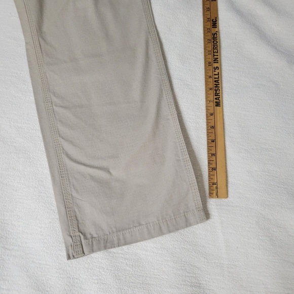 Key Ripstop Dungaree Pants Mens Beige Cargo Utility Work Pants Sz 36 x 30 New - Picture 7 of 16